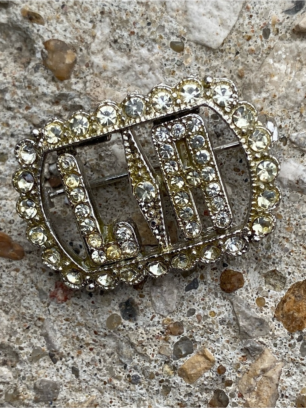 Art Deco Sterling Silver and Marcasite Brooch